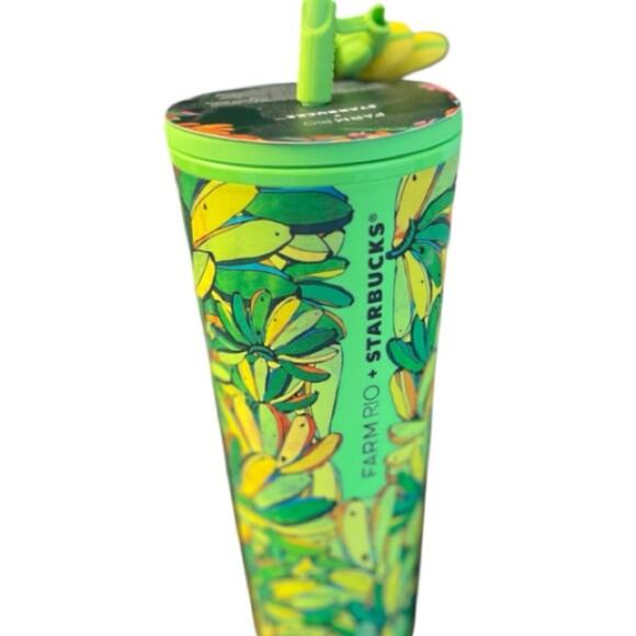 Starbucks x Farm Rio Banana Tumbler, NEW! Collectors, Tropical Limited Edition - Picture 2 of 4
